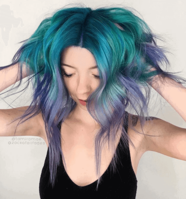 cabelo azul em varios tons HAIR BY BIANCA ROSE 2 1