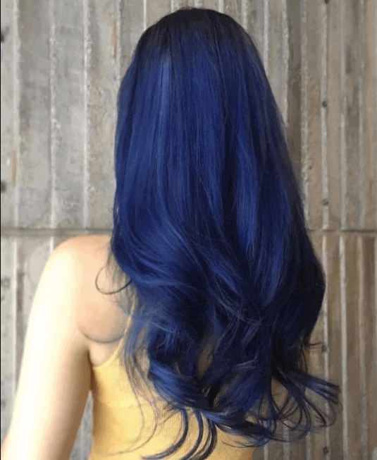 cabelo azul liso ALLABOUDAHAIR 1
