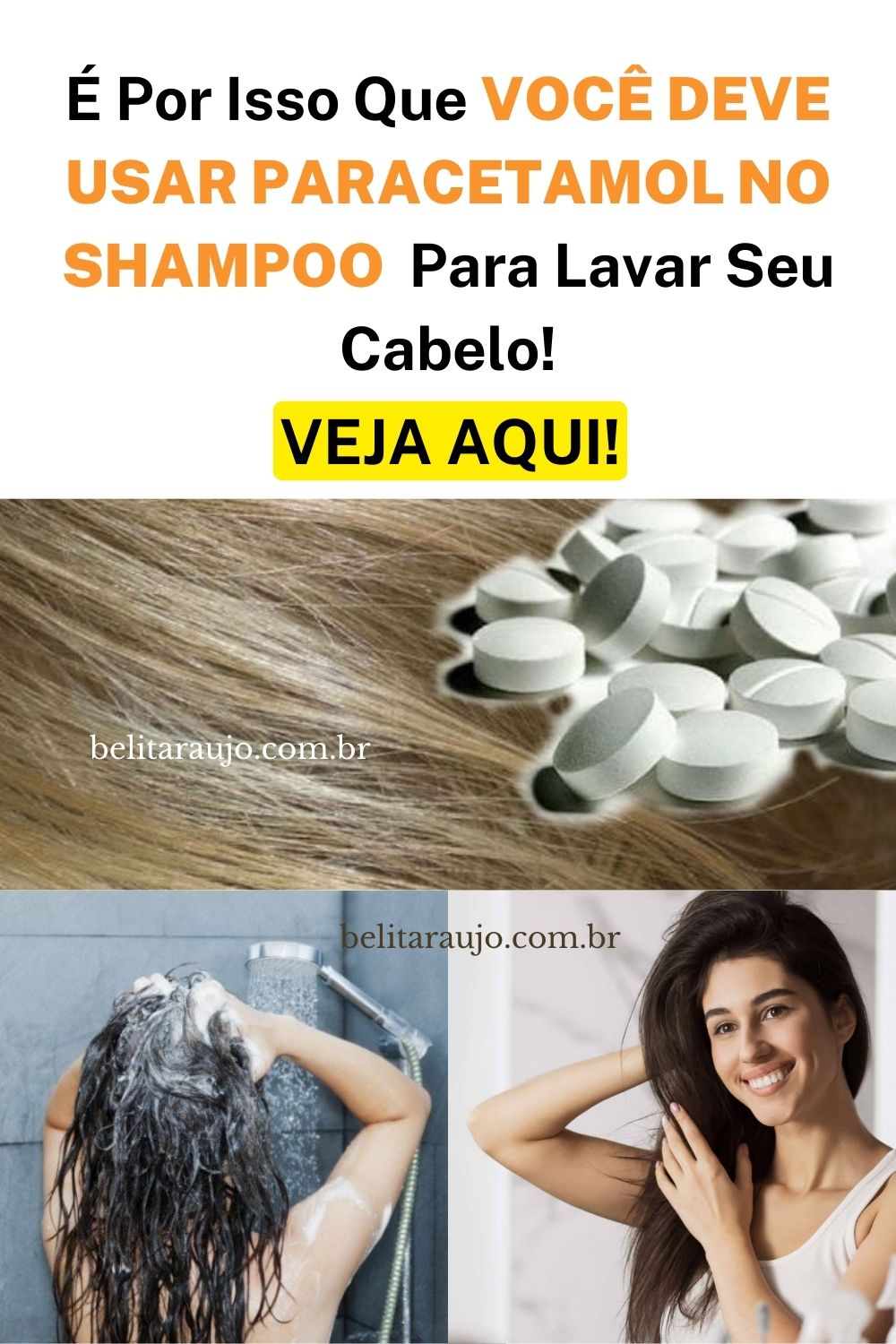 É por isso que você deve usar paracetamol no shampoo para lavar seu cabelo.